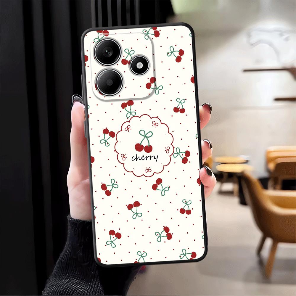 Case for Xiaomi Redmi Note 14 13 Pro Plus 12 11 12C 13C A1 9 8 7 14C 10 A4 A5 A3 K80 Phone Cover K40 A2 A1 Cartoon Cherry