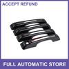 4pcs Exterior Door Handle Cover for Ford Maverick Carbon Fiber Pattern Black New
