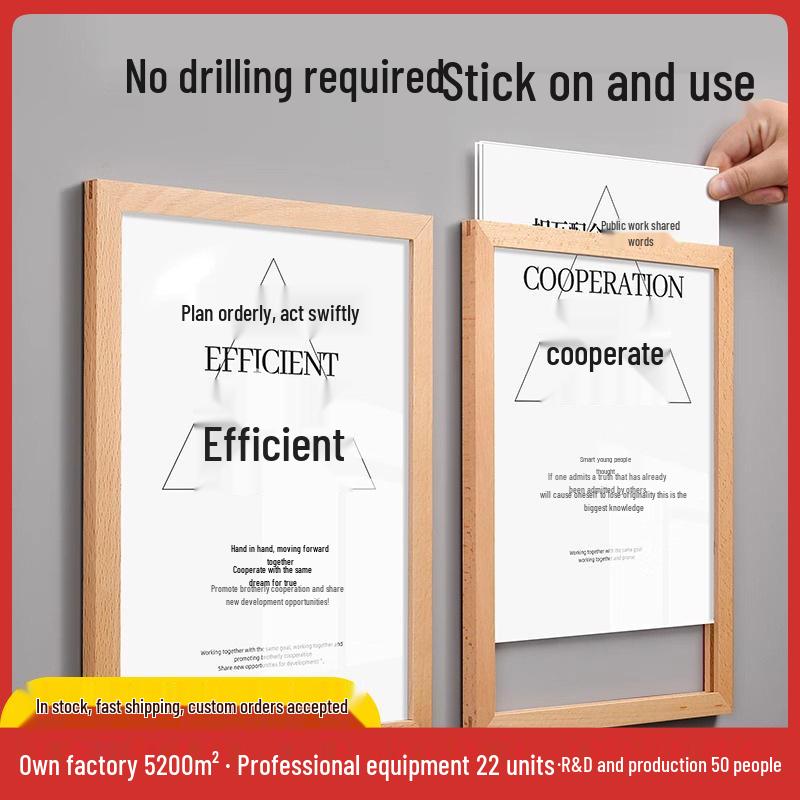 Company Culture Acrylic Wall Display System Sapele