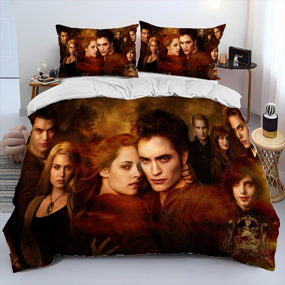 Comforter 3D The Twilight Saga Hd Printed Comforter Bedding Set Bed Set King Queen Size Bedding Set Kid