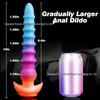 Luminous Silicone Spiral Anal Plug - Super Long Outdoor Wear Expander Dildo SM Toy