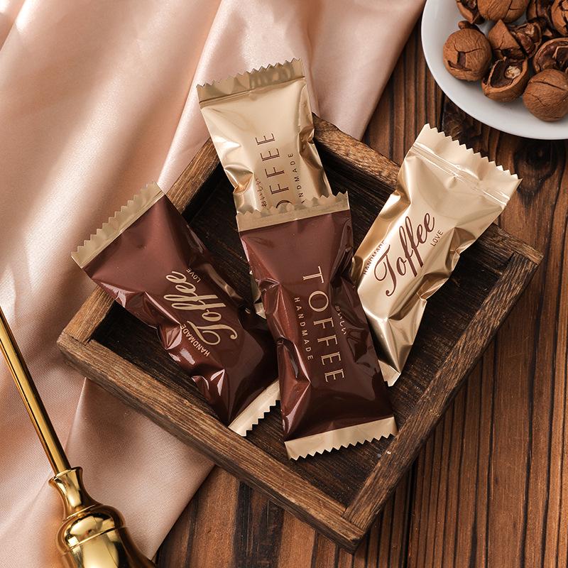 Internet Celebrity Sea Salt Almond Toffee Bag DIY Handmade Nougat Coffee Candy Sealing Bag