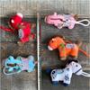 1Pcs 14Cm Lifelike Animal Simulation Stuffed Pony Doll Bag Decor Cute Mini Embroidered Colorful Horse Pendant Keychian Plush Toy