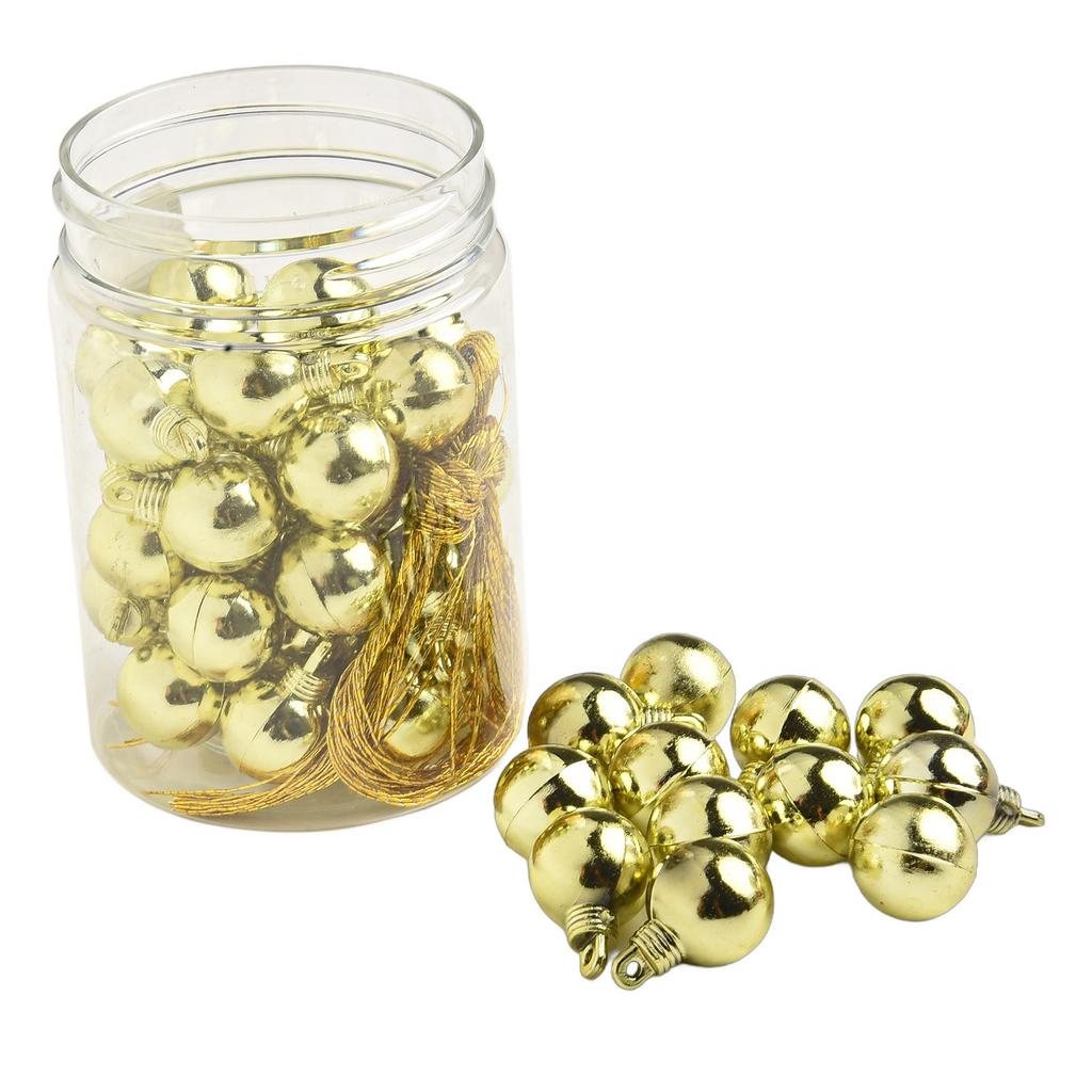 Baubles Christmas Balls Tree Decorations Cap With Rope