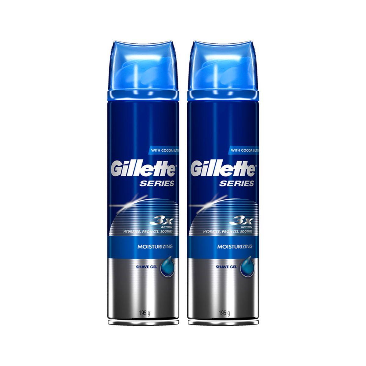 Shaving Gel Series Moisturizing Gel 195g 2 Pieces