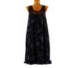 Fashion Women Lace Print Pleated Swing Dress Casual Sleeveless Vest Tank Top