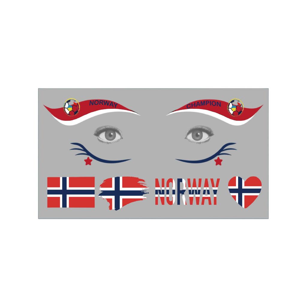 Multi Flag Color Stickers Sports Fans Party Party Temporary Stickers For Face
