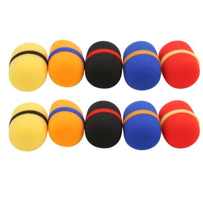10Pcs Microphone Cover Thick Soft Sponge Dustproof Various Colors Good Elasticity Microphone