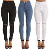 2026 New Women's Stretch Skinny Jeans, High Waist Ripped Knee Pencil Pants with Butt Lifting Fit for a Slimming Look