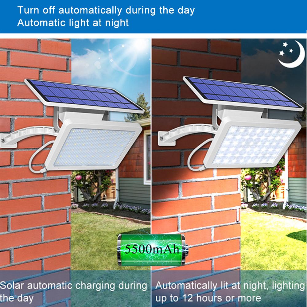JOYINLED 48 LED Solar Street Light Spotlight Waterproof Garden Flood Light Adjustable Solar Yard Lamp Super Bright Path Light