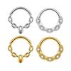Multifunctional Nose Ring Seamless Design Comfortable Wear Body Piercing Jewelry Stainless Steel Fashion Accessories