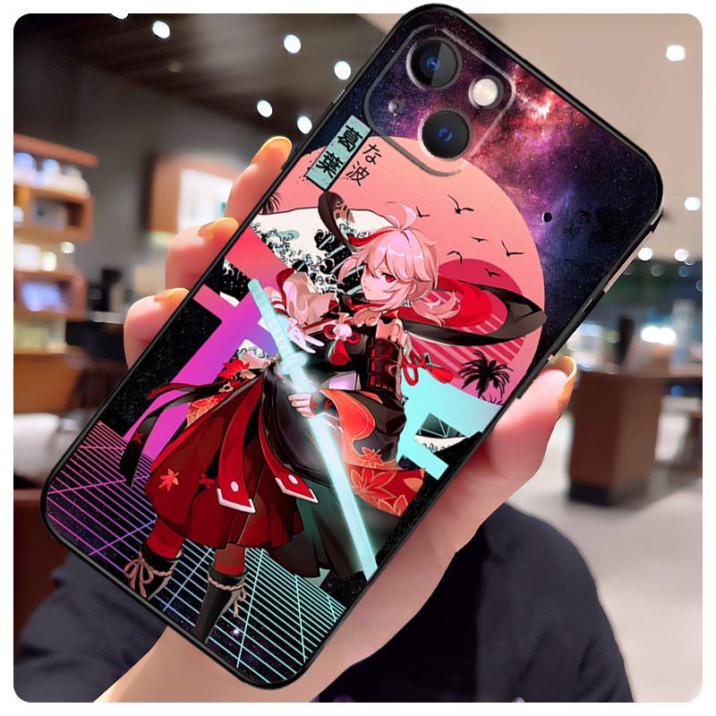 Genshin Impact Kaedehara Kazuha Case For iPhone 15 Pro Max 14 13 12 11 16 17 Pro Max mini 15 16 Plus 16e 17 Air Phone Cover