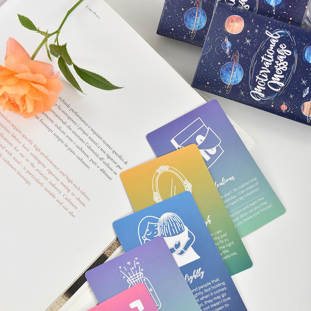 52 sheets motivational mindful message, Inspirational Self Motivation Card