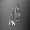 Horse Head Tang Grass Horse European and American Fashion Necklace Pendant