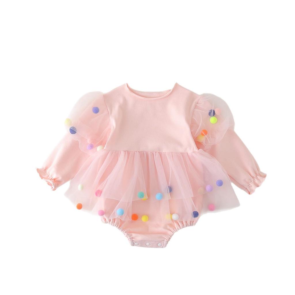 New Princess Tulle Skirt Birthday Dress Romper for Infants and Toddlers