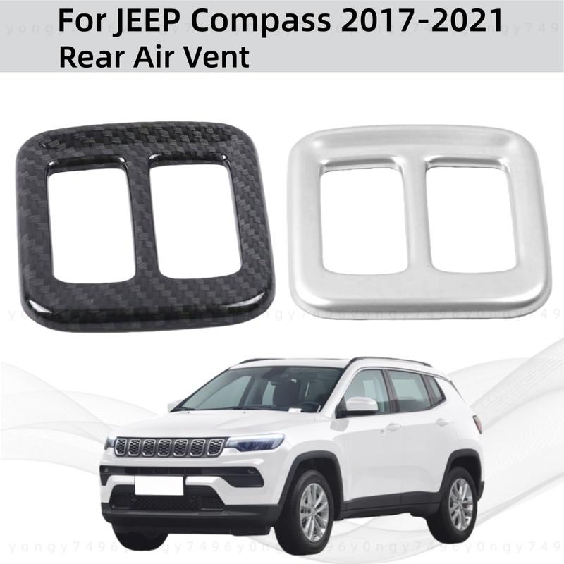 Car Upgrade Styling ABS Plastic Rear Air Vent For JEEP Compass 2017 2018 Modification Decoration Accessories
