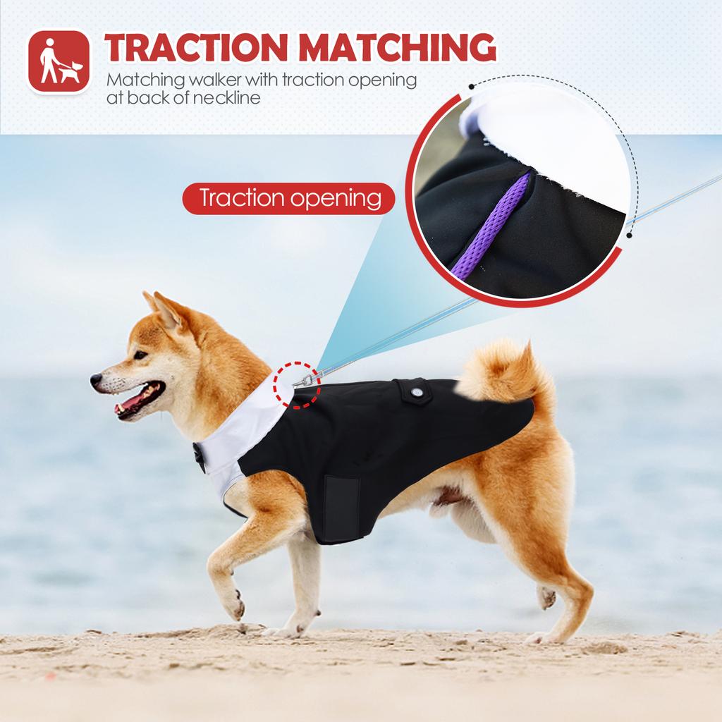 Dog Tuxedo Suit, Dog Prince Wedding Bow Tie Shirt Formal Dog Wedding Attire for Large and Medium Dogs Golden Retriever Samo