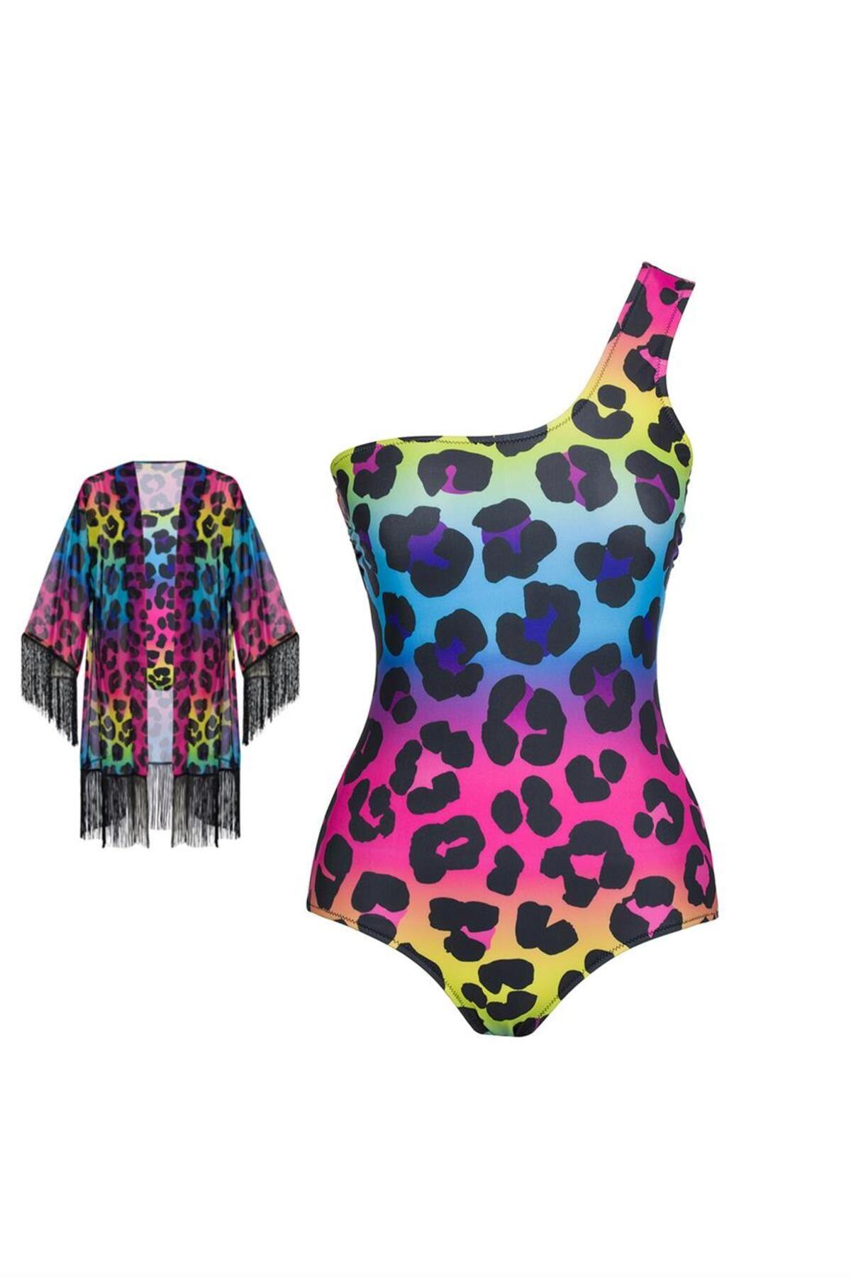 

Женский модный новый купальник Парео Купальник на одно плечо