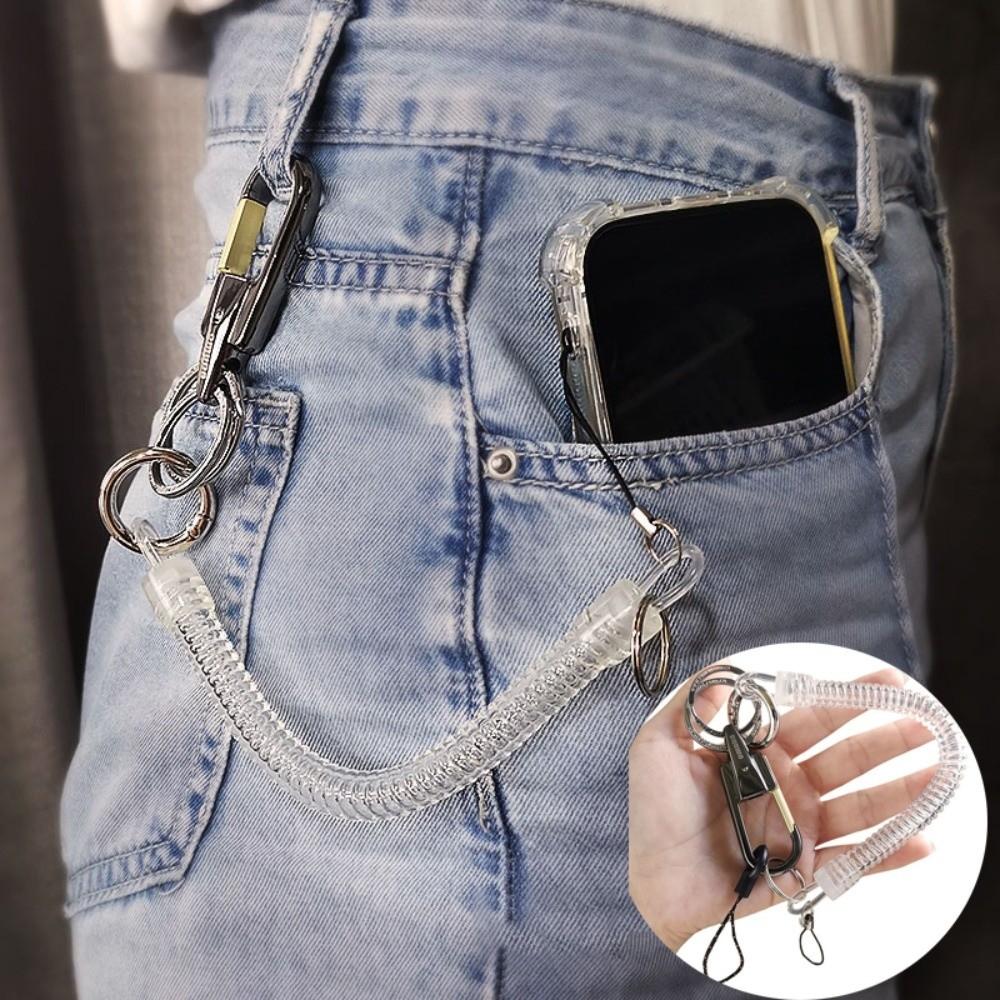 Spring Mobile Phone Spring Strap Anti-Lost Rope Phone Safety Tether Hanging Rope