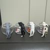 Cat Watching Goldfish Calico Blue Cow White Cat Catching Fish Desktop Mini Statue Decor Action Figure Model Toys