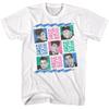 New Kids On The Block Logo Repeat & Group Photo's Men's T Shirt Dance Pop Music