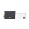 Daks Black Color Block Charm Decoration Card Wallet Dcwa2f012bk