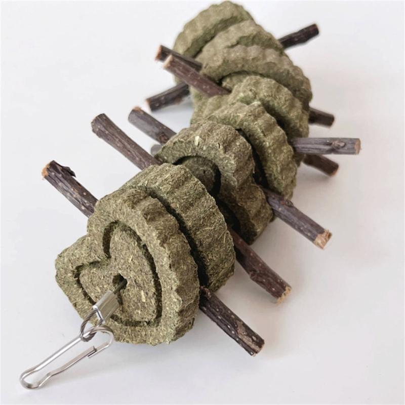 Innocuity Animal Chew Toy Suit Small Animal Playing Toy Pet Teeth Grinding Toy for Hamsters and Birds