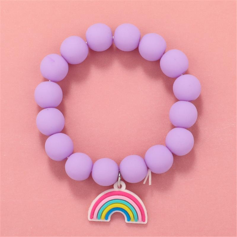 Makersland Cute Popcorn Beads Bracelet Friendship Glass Bracelets For Girls Star Moon Cloud Flower Zircon Accessories Wholesale
