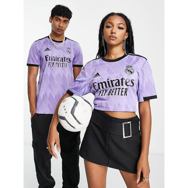 

Фиолетовая выездная футболка унисекс adidas Football Real Madrid 2022/23
