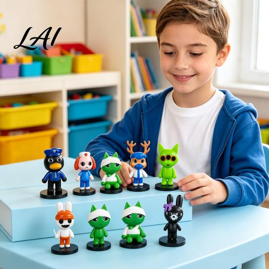 Tierische Dekorationsfiguren 6/12/18 Stück Horror-Spiel-inspirierte Figur Cartoon Sammelfigur Figur PVC Charakter Statue Geschenke für Fans Figur