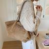 Casual Large-capacity Bag Women's 2025 Autumn and Winter New Retro Suede Portable Tote Bag Commuter Shoulder Bag