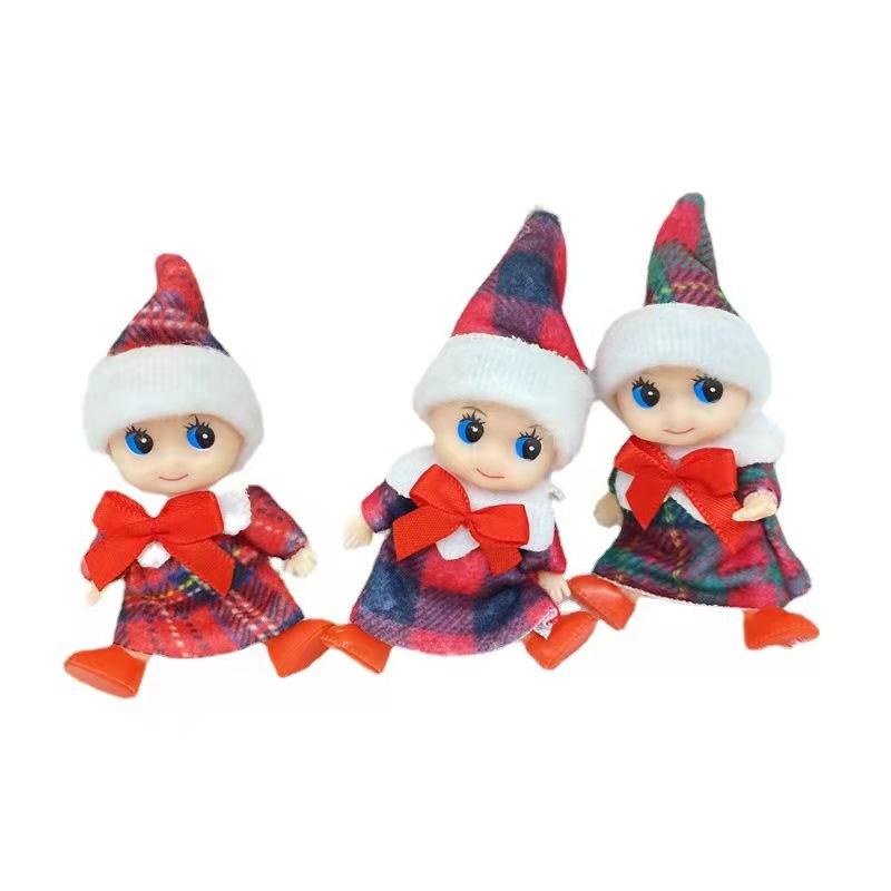 Baby Doll Elf Toy With Movable Arms Legs With Feet Shoes Christmas