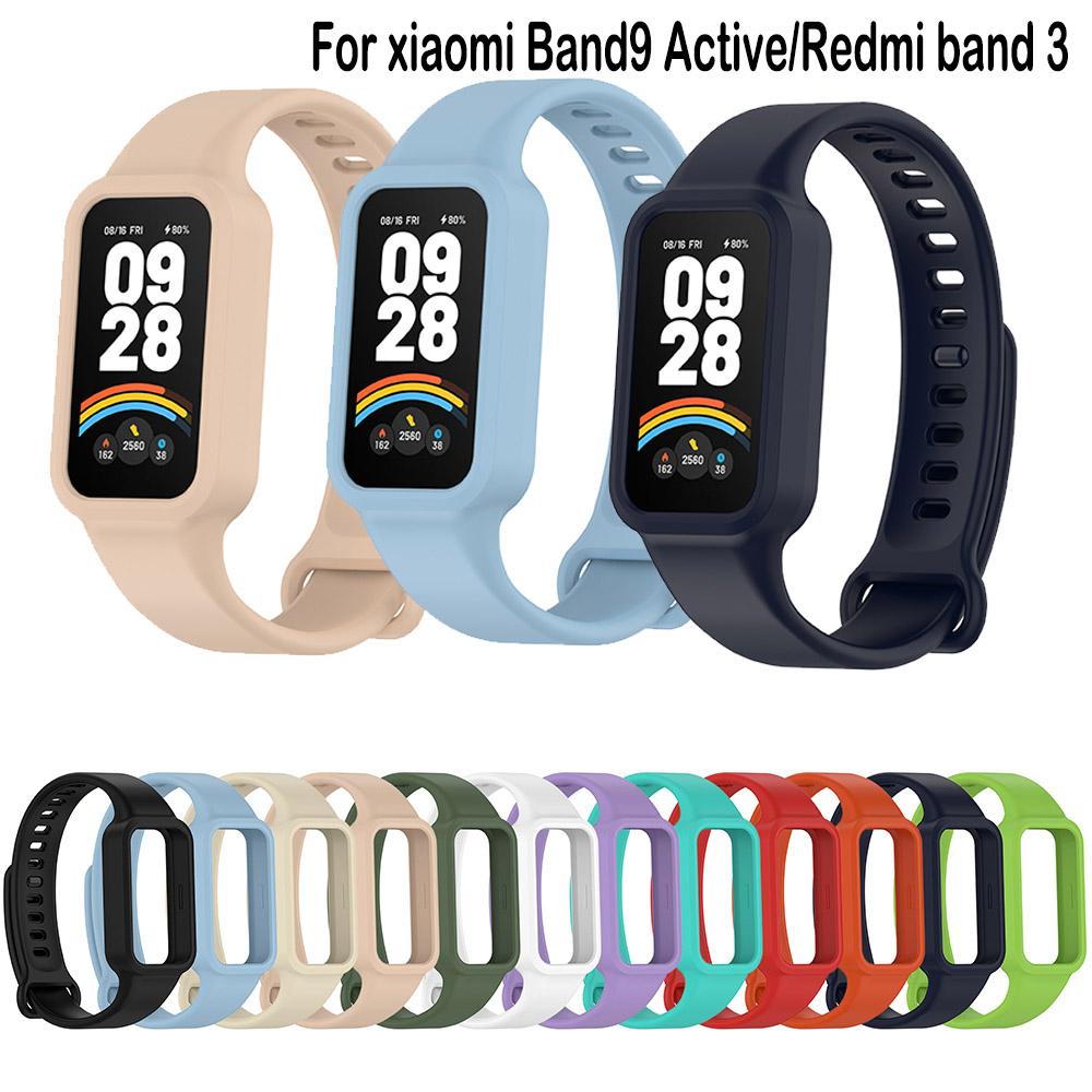 Pro Redmi band 3 Chytré hodinky Řemínek Silikonový Náramek Pásky na zápěstí Pro Xiaomi Band 9 Active Řemínek Příslušenství