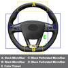 DIY Car Steering Wheel CoverFor Seat Leon 2013- Ibiza AlhambraTarraco D Type