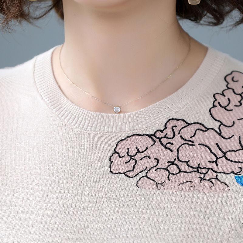 Pulover de lână imprimat 3D de toamnă iarnă Pulover de lână vintage tricot cu fundul cald cu amestec de lână de dimensiuni mari Topuri