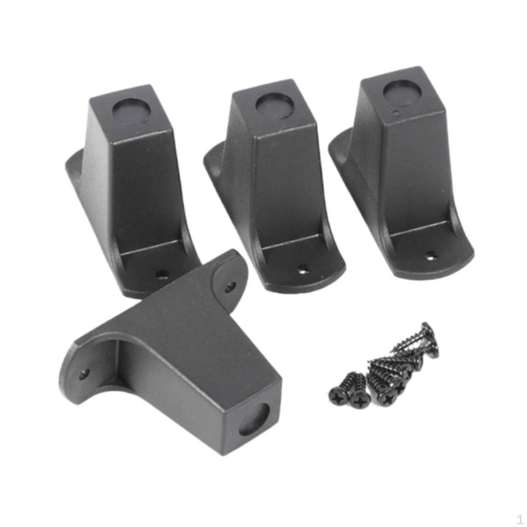 4 Pack of Duffle Bag Feet for Rolling Luggage with Mounting Components