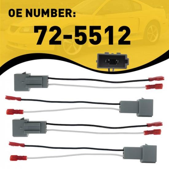 4x Wire Speaker Adapter Harness Connector Fit Ford F-250/350/450/550 1997-1998