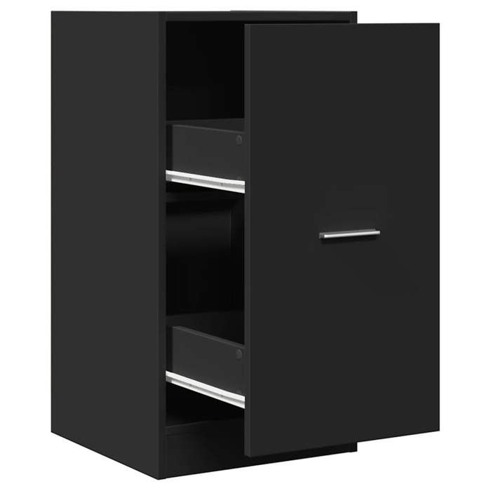 VidaXL Apothecary Cabinet Black 40x41x77.5 Cm Engineered Wood, Apothecary Chest, Apothecary Furniture, Chest with 855188