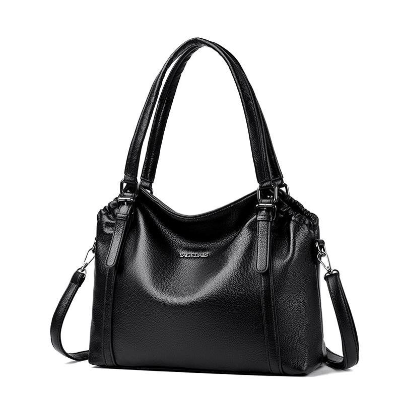 Damen Minimalistische Handtasche, Schultertasche mit großem Fassungsvermögen, Vintage Handtasche, Damenhandtasche, Modische Alltags-Schultertasche