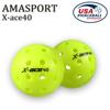 AMASPORT Pickleball Balls X-ACE40 Professional Official Pickleball High Bounce & High Visibility for Outdoor Games