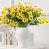 10Pcs Artificial Plant Silk Pansy Outdoor Garden Yard Wedding Bridal Bouquet Home Room Vase Decora Festival Wreath Diy Gift Prop