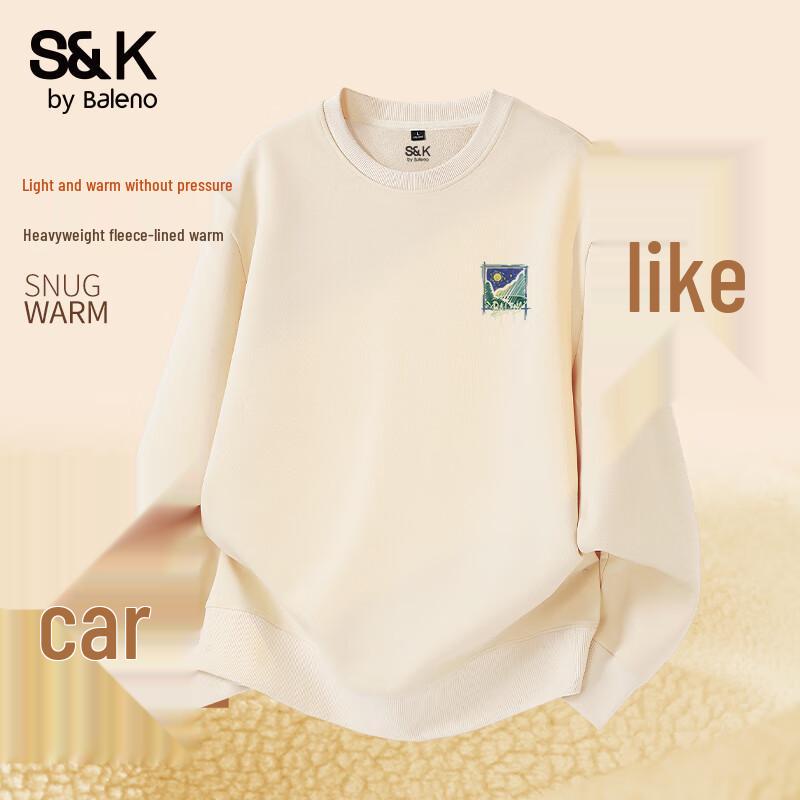 Baleno Men's S&K Series Fleece-Lined Crew Neck Sweatshirt