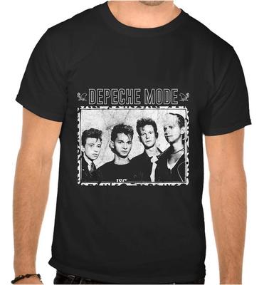 Depeche Mode DM Rockmusik Schwarzes T-Shirt -1163-