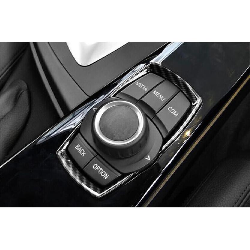 Car Middle Console 2* Carbon Fiber For BMW F20 F21 F22 F23 Multimedia Panel Trim