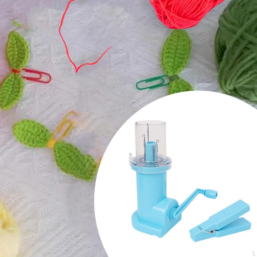 Compact Manual Knitting Machine, Hand Operated Cord Weaver for Home Use