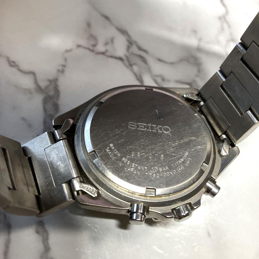 [USED] SEIKO TITANIUM 7T62-0DV0 CHRONOGRAPH