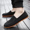 Herren-Loafer in großen Größen, flache Schuhe, Hausschuhe, Stoff, Slipper, Herren-Fahrschuhe, modisch, Sommerstil, weiche Herren-Mokassins