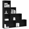 Bookshelf Black Oak Effect 155 x 24 x 160 cm