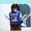 Space Cartoon Kids Backpack With Durable Nylon Material For School Use