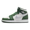 Air Jordan 1 Retro High OG GS Gorge Green Kids Sneakers Metallic-Silver White 575441-303
